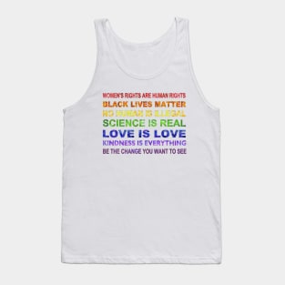 Affirmations to Believe Rainbow Tank Top